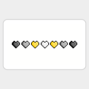 Pride Pixel Hearts Magnet